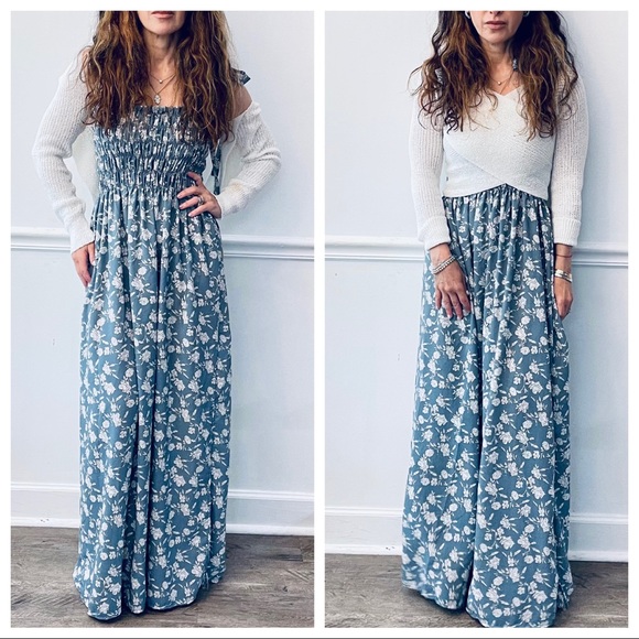 So Pretty Floral print Tie Strap Maxi Dress - Picture 5 of 5